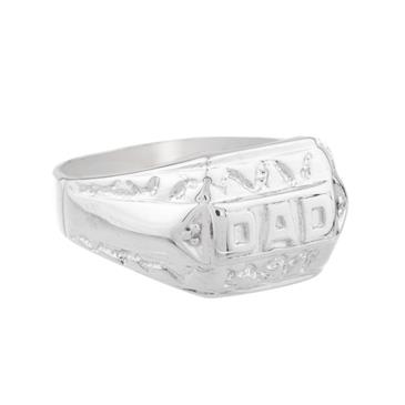 Forever Diamonds "DAD" Ring in 10kt White Gold