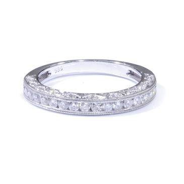 Forever Diamonds Unique Diamond Band in 18kt White Gold