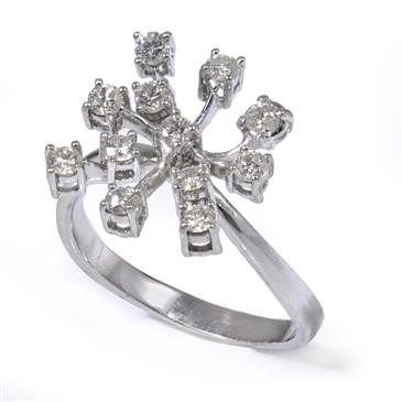 Forever Diamonds Diamond Vines Ring in 18kt White Gold