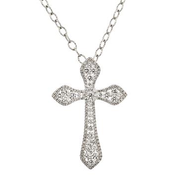 Forever Diamonds Diamond Cross in 18kt White Gold