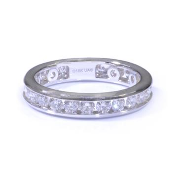 Forever Diamonds Round Cut Diamond Eternity Band in 18kt White Gold