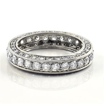 Forever Diamonds 2.39CT TDW. Diamond Anniversary Eternity Band in 14kt White Gold