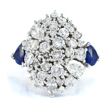 Forever Diamonds Diamond Cluster Ring in 14kt White Gold