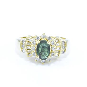 Forever Diamonds Diamond Emerald Ring in 14kt Gold