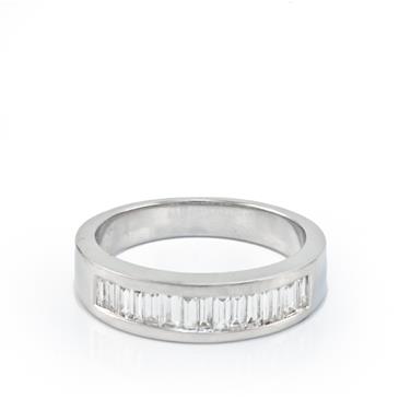 Forever Diamonds Unisex Diamond Band in 18kt White Gold