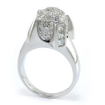 Forever Diamonds Diamond Ball Ring in 18kt White Gold