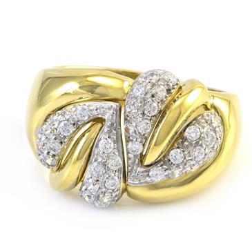 Forever Diamonds Diamond Hearts Ring in 18kt Gold