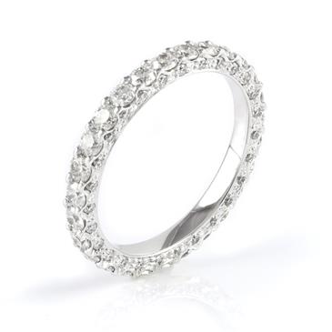 Forever Diamonds 1.75CT TDW.  Diamond Eternity Band in 18kt White Gold