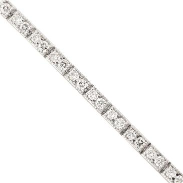 Forever Diamonds Antique Diamond Bracelet in 14kt White Gold