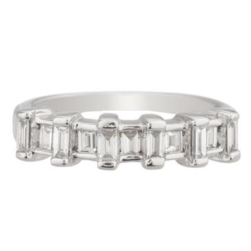 Forever Diamonds Baguette Diamond Ring in 18kt White Gold