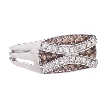 Forever Diamonds Chocolate Diamond Ring in 14kt White Gold