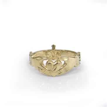 Forever Diamonds Claddagh Ring in 14kt Yellow Gold 