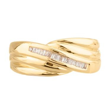 Forever Diamonds Contour Diamond Wedding Band in 14kt Gold