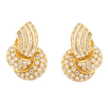 Forever Diamonds Cubic Zirconia Earrings in 14kt Gold