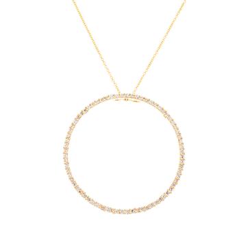 Forever Diamonds Diamond Circle Pendant in 14kt Gold