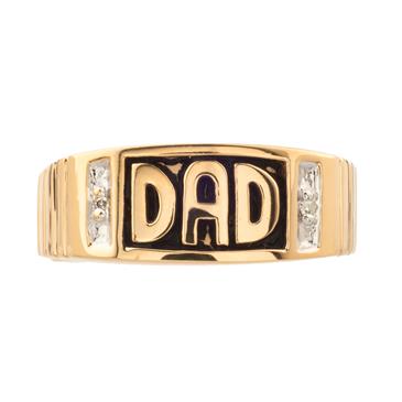 Forever Diamonds Diamond "DAD" Ring in 14kt Gold