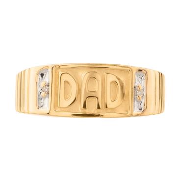 Forever Diamonds Diamond "DAD" Ring in 14kt Gold