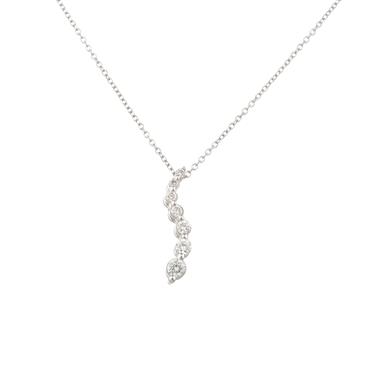 Forever Diamonds Diamond Journey Pendant in 14kt White Gold