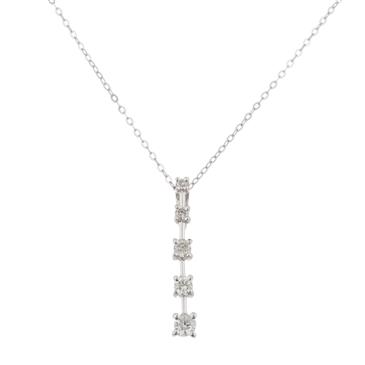 Forever Diamonds Diamond Journey Pendant in 14kt White Gold