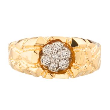 Forever Diamonds Diamond "Nugget" Ring in 14kt Gold