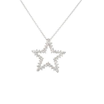 Forever Diamonds Diamond Star Pendant in 14kt White Gold