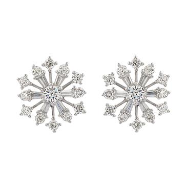 Forever Diamonds Diamond Stud Earrings in 18kt White Gold