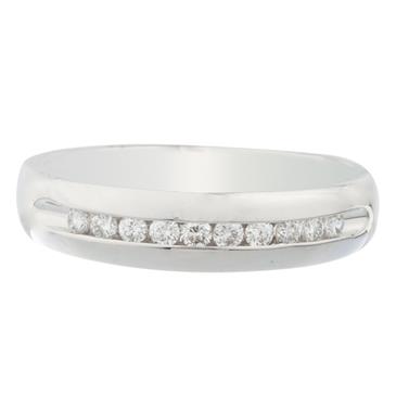 Forever Diamonds Diamond Wedding Band in 14kt White Gold