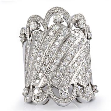 Forever Diamonds Fancy Diamond Ring in 14kt White Gold