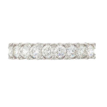 Forever Diamonds Fancy Diamond Wedding Band in 18kt White Gold