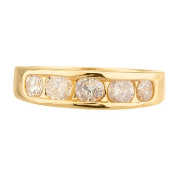 Forever Diamonds Five Stone Diamond Anniversary Band in 14kt Gold