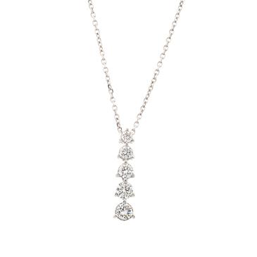 Forever Diamonds Diamond "Journey" Pendant in 14kt White Gold