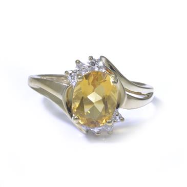 Forever Diamonds Gemstone Accent Diamond Ring in 10kt Gold