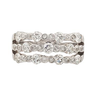 Forever Diamonds One Piece Stackable Diamond Ring in 14kt White Gold