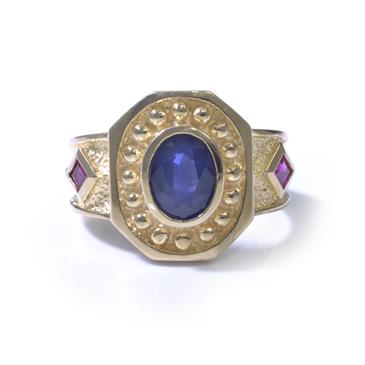 Forever Diamonds  Natural Gemstone Ring in 14kt Gold 