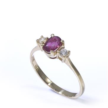 Forever Diamonds Gemstone Diamond Ring in 14kt Gold