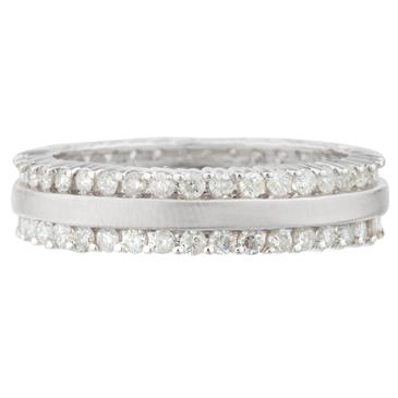 Forever Diamonds Parallel Diamond Eternity Band in 14kt White Gold