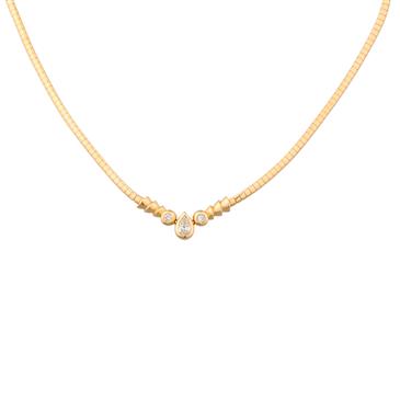 Forever Diamonds Pear Shaped DIamond Necklace in 14kt Gold