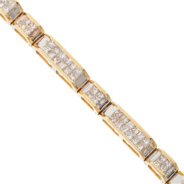 Forever Diamonds Princess Cut Diamond Bracelet in 14kt Gold