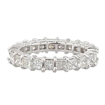 Forever Diamonds Princess Cut Diamond Eternity Band in 14kt White Gold