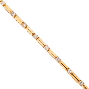 Forever Diamonds Round Diamond Bracelet in 14kt Gold