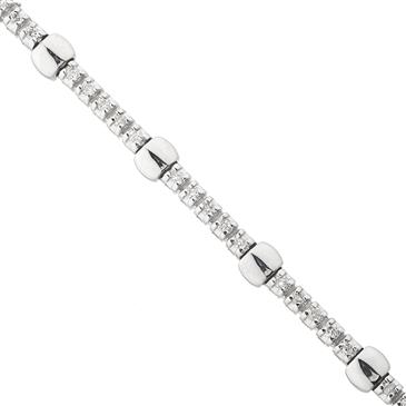 Forever Diamonds Round Diamond Bracelet in 14kt White Gold