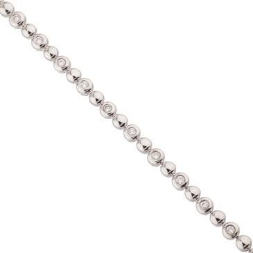 Forever Diamonds Round Diamond Bracelet in 14kt White Gold