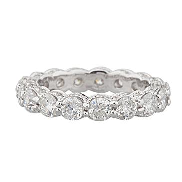 Forever Diamonds Round Diamond Eternity Band in 18kt White Gold