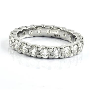 Forever Diamonds 2.38CT Diamond Eternity Band in 18kt White Gold 