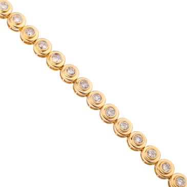 Forever Diamonds Round Diamond Tennis Bracelet in 14kt Gold 