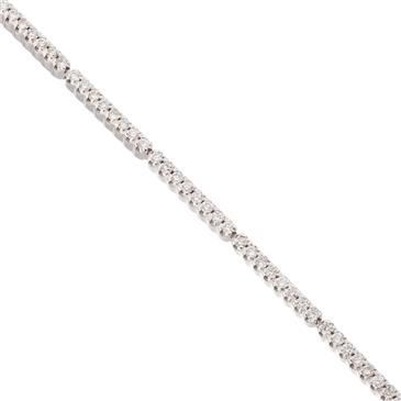 Forever Diamonds Round Diamond Tennis Bracelet in 14kt White Gold