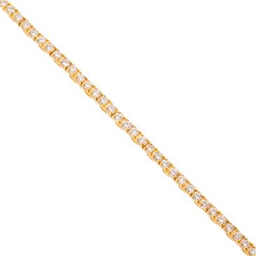 Forever Diamonds Round Diamond Tennis Bracelet in 18kt Gold