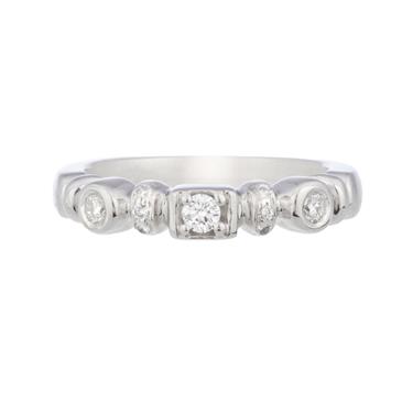 Forever Diamonds Round Diamond Wedding Band in 14kt White Gold