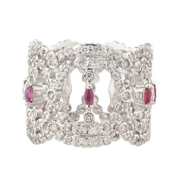 Forever Diamonds Ruby and Diamond Eternity Band