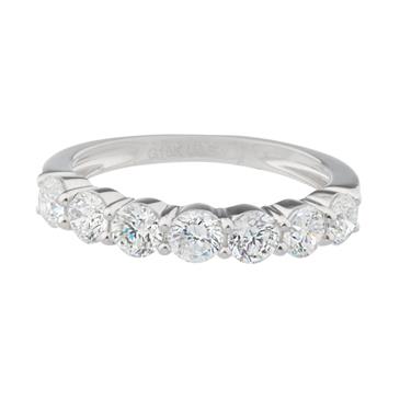 Forever Diamonds Seven Stone Diamond Band in 18kt White Gold